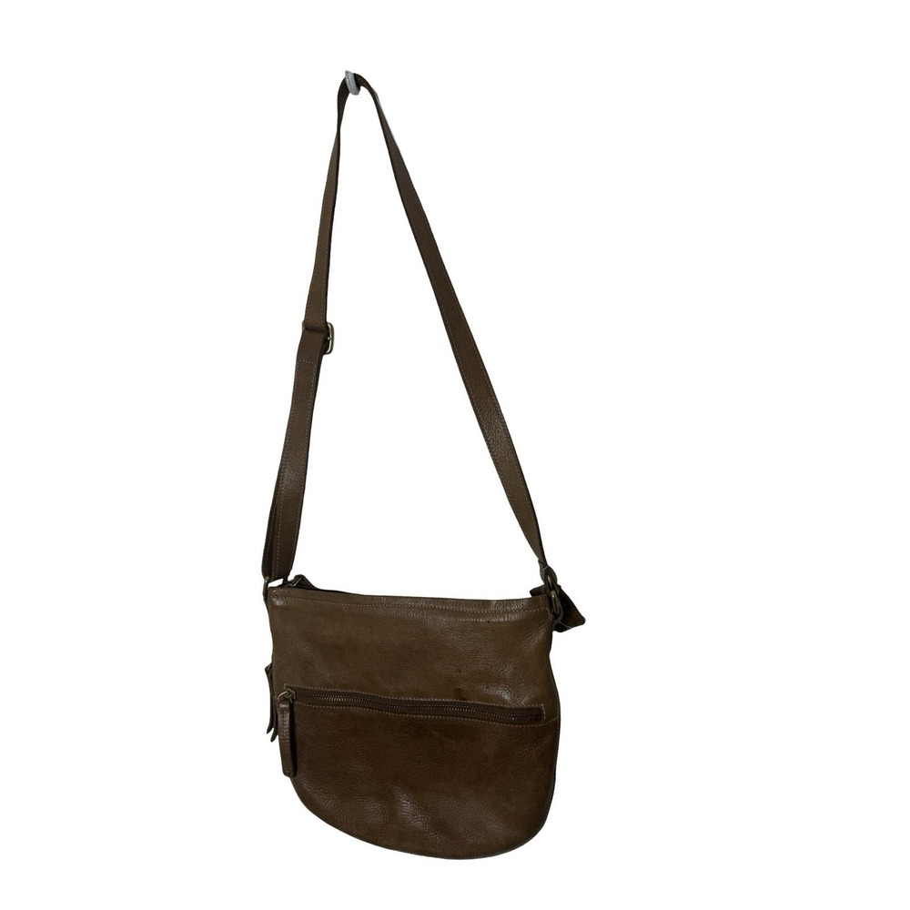 Roots Leather Crossbody shoulder handbag purse adjustable strap